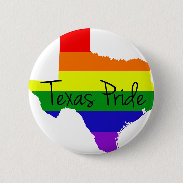 Texas Gay Pride Pinback Button (Front)
