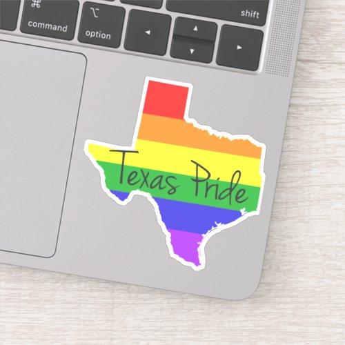 Texas Gay Pride Rainbow LGBTQ Sticker