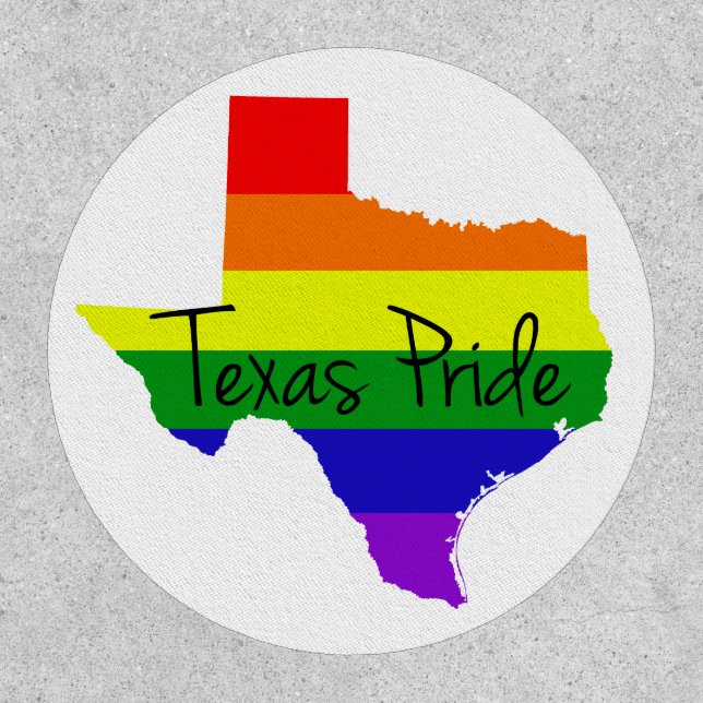 Texas Gay Pride Rainbow Patch (Front)