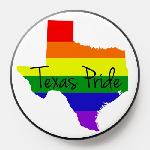 Texas Gay Pride Rainbow PopSocket