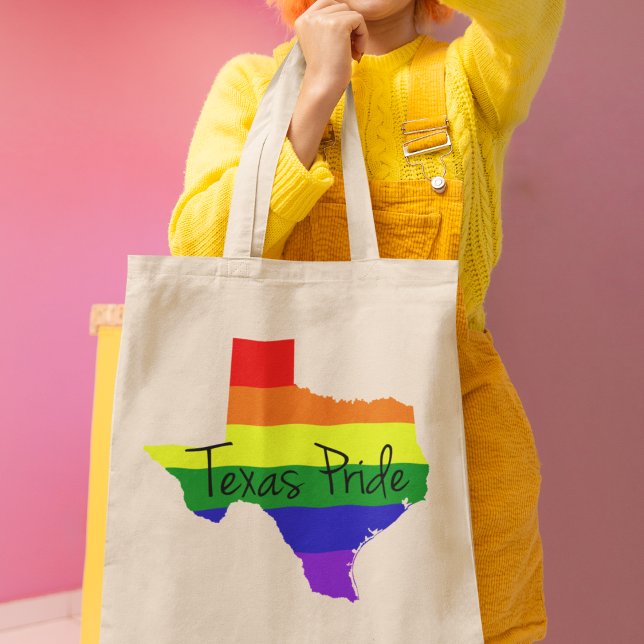 Texas Gay Pride Rainbow Tote Bag (Creator Uploaded)