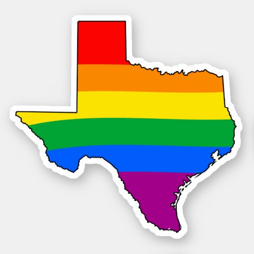 Texas Gay Pride Sticker