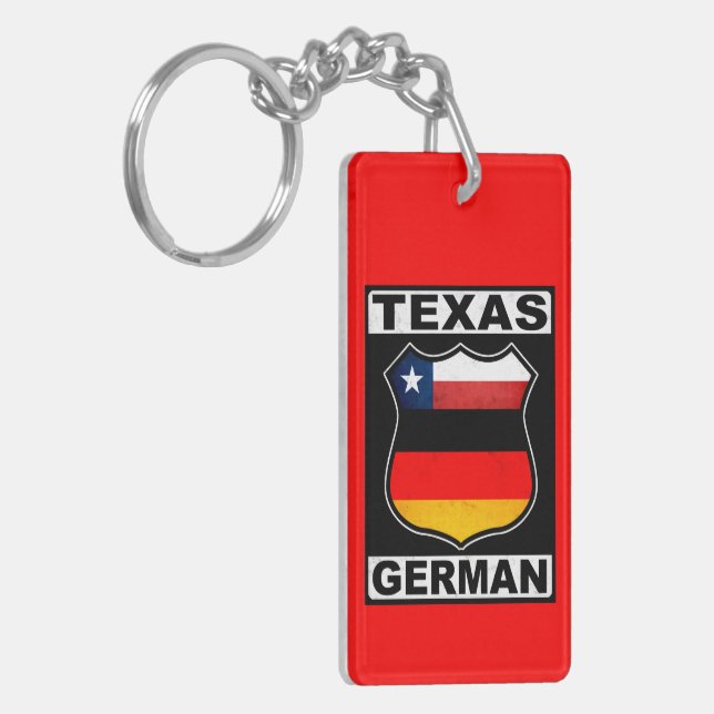 Texas German American Keychain (Front Left)