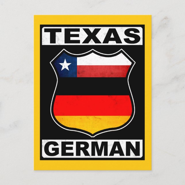 Texas German American Postcard (Front)