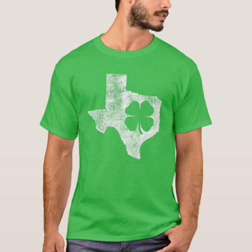 Texas Gift St Patricks Day Shamrock Clover Irish T_Shirt