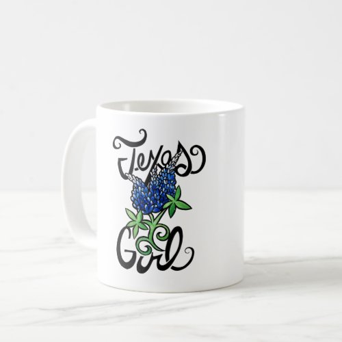 Texas Girl texas Bluebonnets Coffee Mug