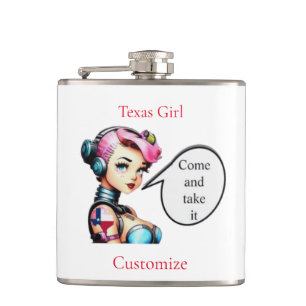 Texas Girl Thunder_Cove  Flask