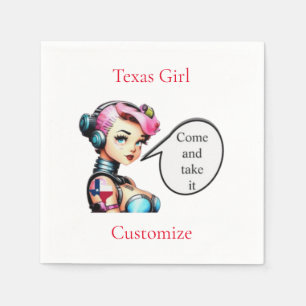 Texas Girl Thunder_Cove Napkins