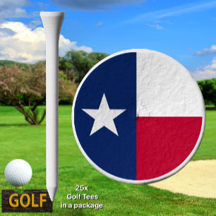 Texas Golf Tee, patriotic Texas Flag Tees