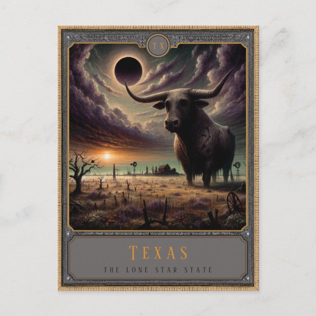 Texas | Gothic Art Postcard (Front)