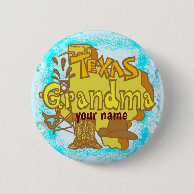 Texas Grandma pin button (Front)