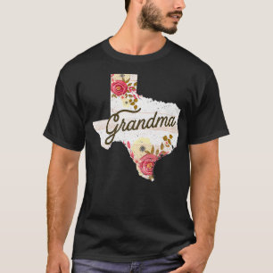 Texas Grandma Shirt Grandma Gifts Floral Texas Shi