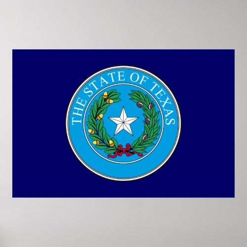 Texas Great Seal Poster