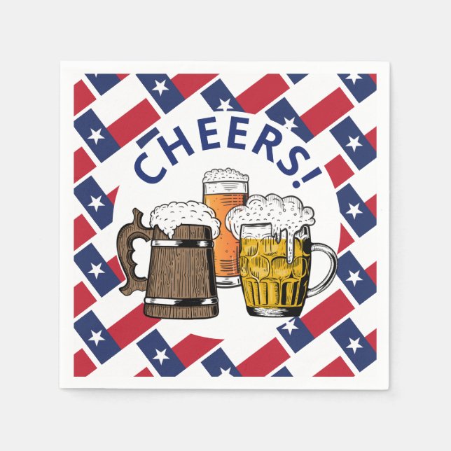 TEXAS Great Texan Beer Paper Napkins (Front)