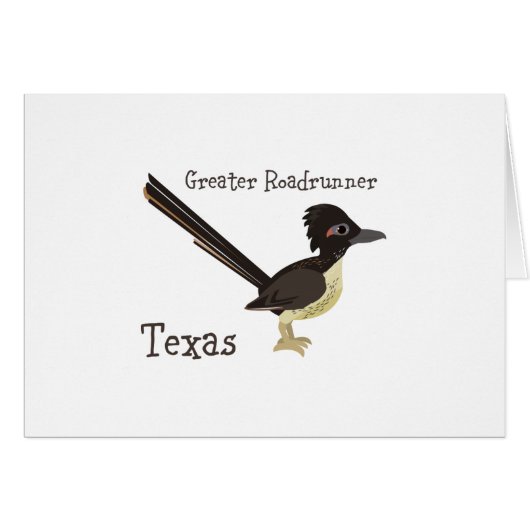 Texas Greater Roadrunner Cards (Front Horizontal)