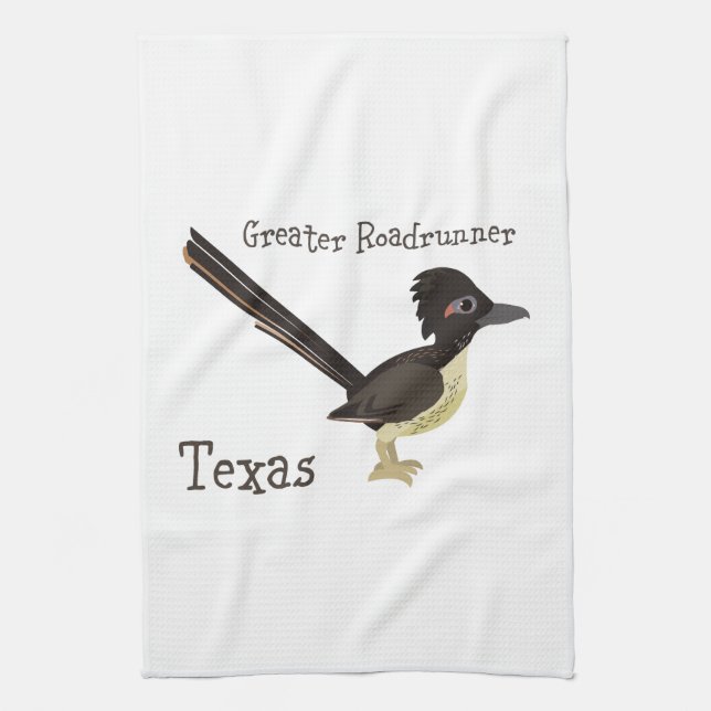Texas Greater Roadrunner Towel (Vertical)