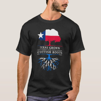 Texas Grown With Scottish Roots Scotland Pride T-Shirt