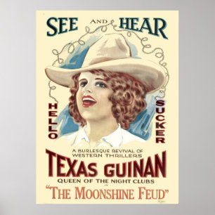 Texas Guinan Vintage Singing Cowgirl Poster