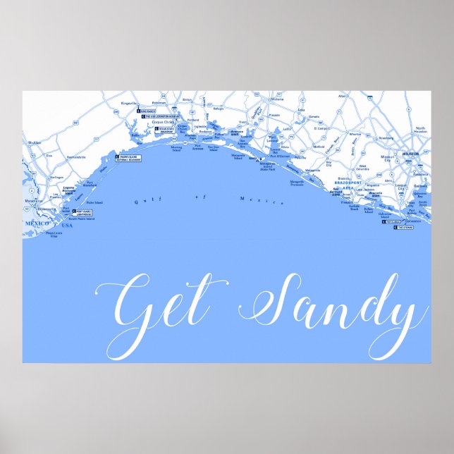 Texas Gulf Coast Poster Art (Front)