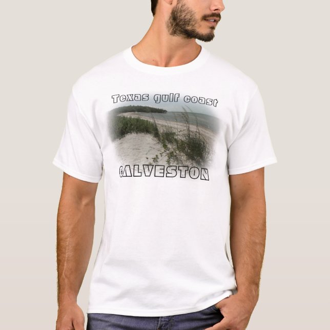 Texas gulf coast t shirt GALVESTON ISLAND (Front)