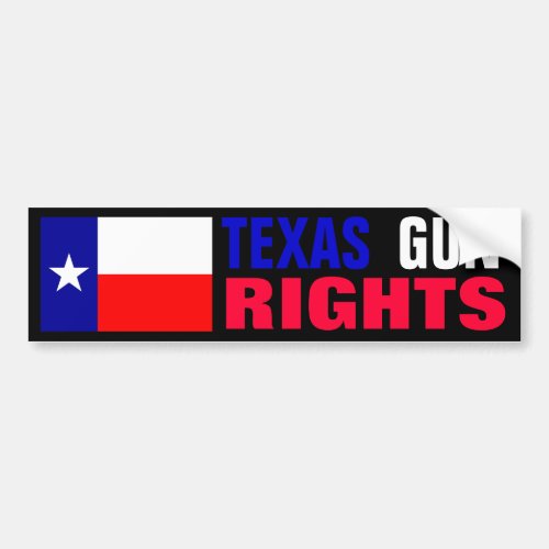 Texas Gun Rights Bumper Sticker