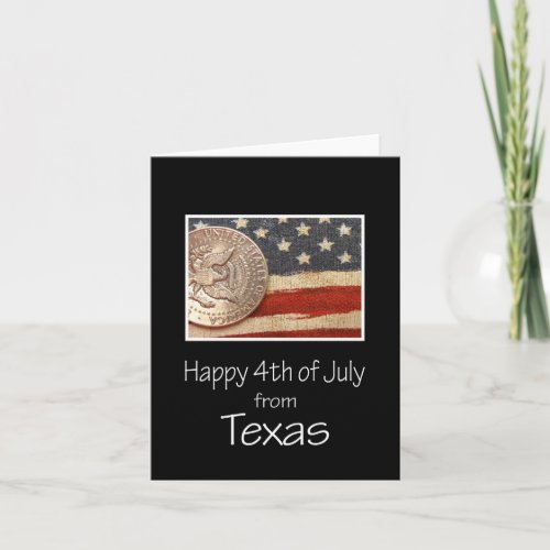 Texas Happy 4th of July Card