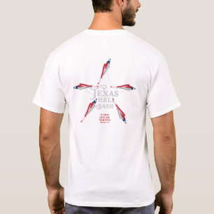 Texas Heli Bash Design 4. Gray T-Shirt