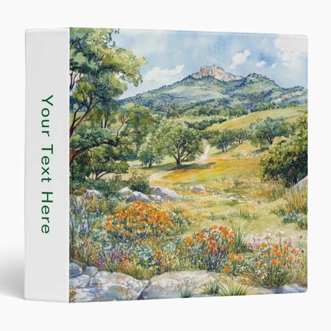 Texas Hill Country 3 Ring Binder (Front/Spine)
