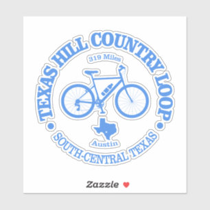 Texas Hill Country (cycling) Sticker