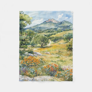 Texas Hill Country Fleece Blanket