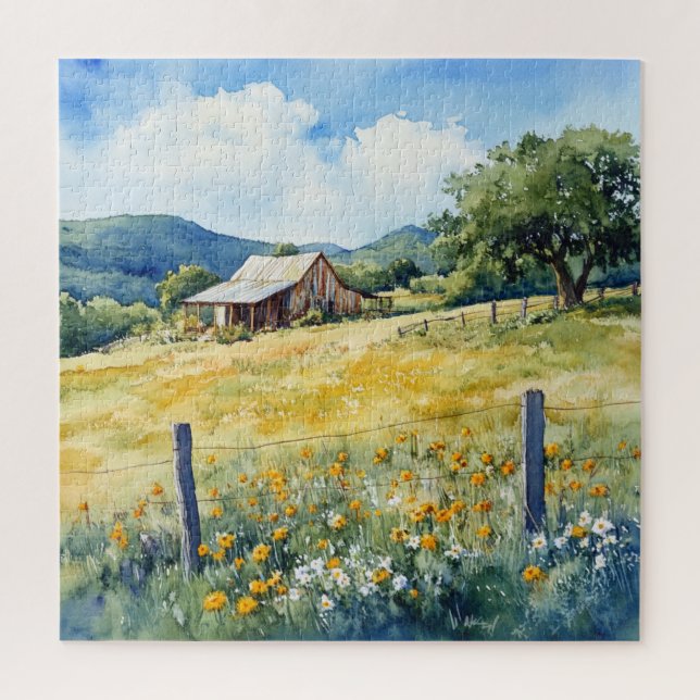 Texas Hill Country Jigsaw Puzzle (Vertical)