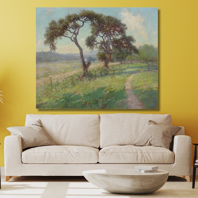 Texas Hill Country Landscape, Onderdonk Canvas Print (Creator Uploaded)
