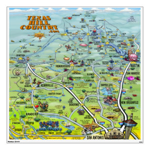 Texas Hill Country Large Wall Decal