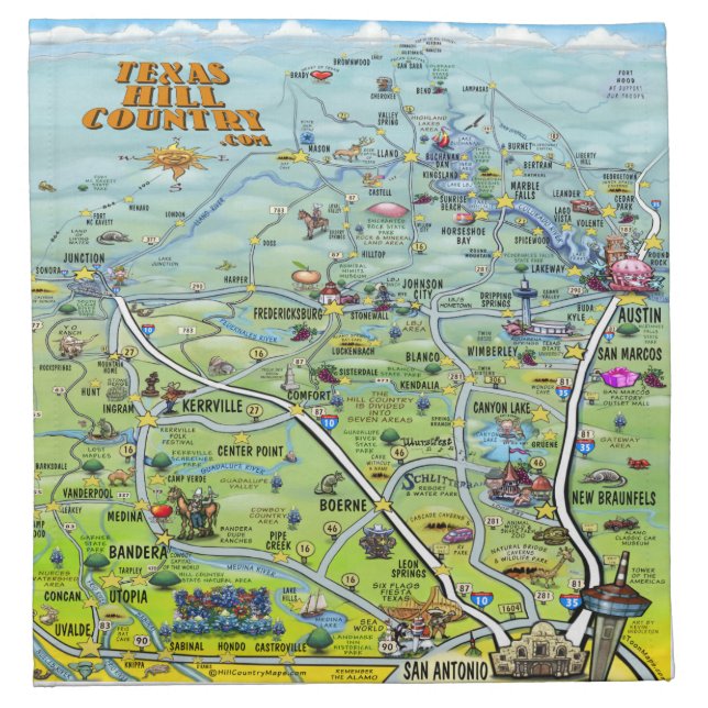 Texas Hill Country Napkin (Front)