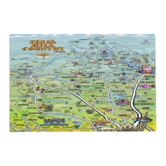 Texas Hill Country Placemat (Front)