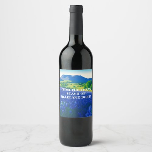 Texas Hill Country Remembered Wine Label