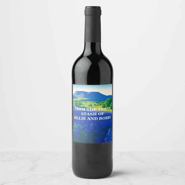 Texas Hill Country Remembered Wine Label (Front)