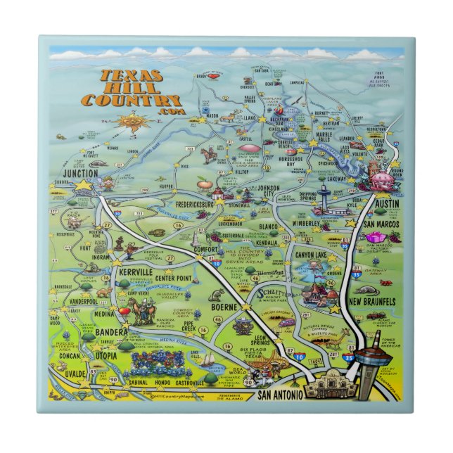 Texas Hill Country Tile (Front)