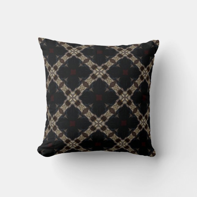 Texas Ho-Down Decor Pattern Throw Pillow (Front)
