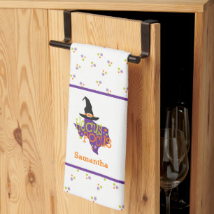 Texas Hocus Pocus Halloween Kitchen Towel