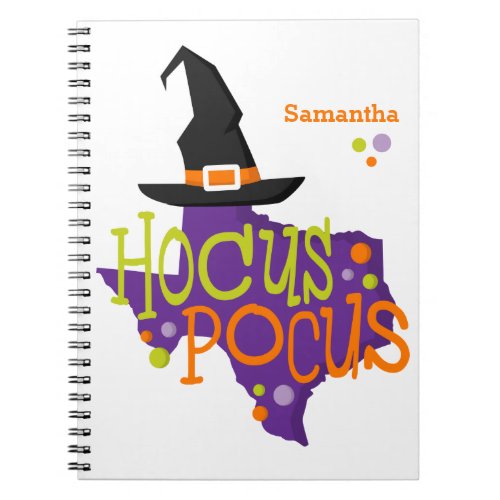 Texas Hocus Pocus Halloween Notebook