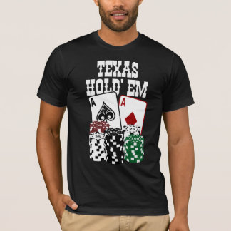 Texas Hold' em - Two Aces and Chips T-Shirt