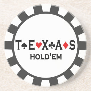 Texas Holdem Poker Chip coasters