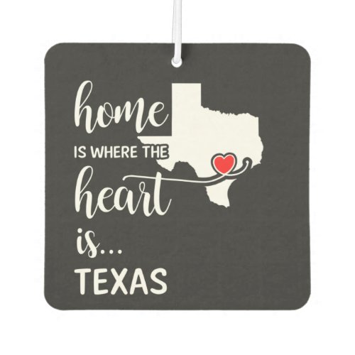 Texas home is where the heart is air freshener