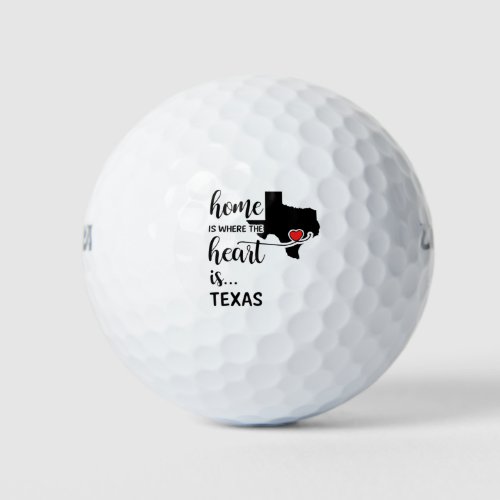 Texas home is where the heart is golf balls