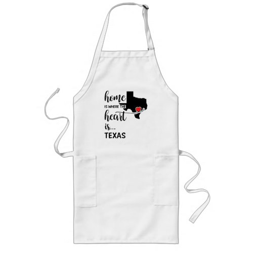 Texas home is where the heart is long apron