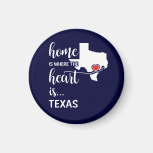 Texas home is where the heart is magnet