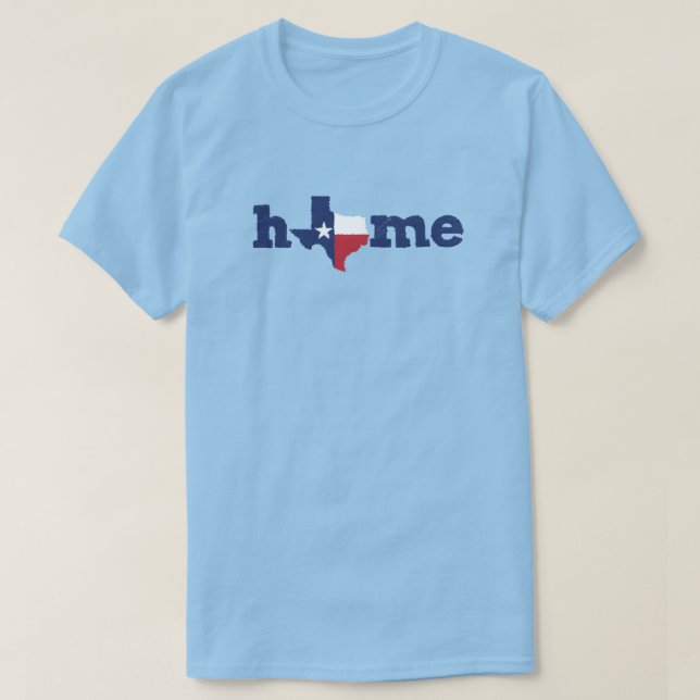 Texas Home - Lone Star State T-Shirt (Design Front)