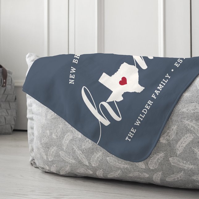 Texas Home State Personalized Sherpa Blanket (Creator Uploaded)