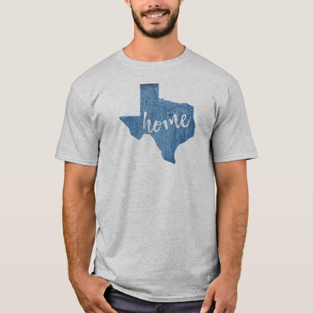 Texas Home Wood Grain T-Shirt (Front)